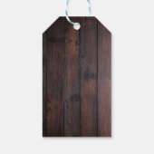 Étiquettes-cadeau Baby shower de pizza en tranches rustiques (Dos)