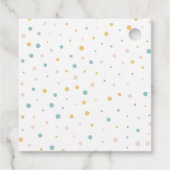 Étiquettes Cadeau Baby shower de requins Boho (Dos)