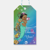 Étiquettes-cadeau Baby shower de sirène (Dos)