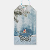 Étiquettes-cadeau Baby shower de vacances (Dos)