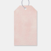 Étiquettes-cadeau Baby shower de verdure Little Cutie Merci (Dos)