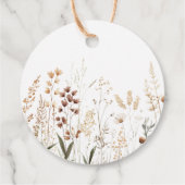 Étiquettes Cadeau Baby shower des bois (Dos)