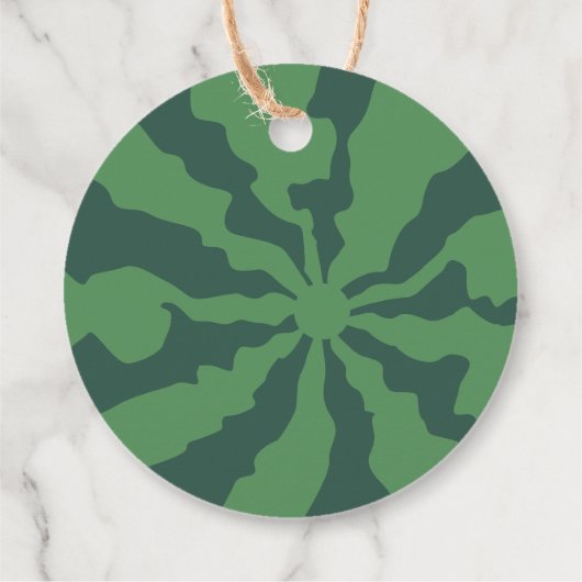 Étiquettes Cadeau Baby shower d'été de la pastèque douce (Dos)