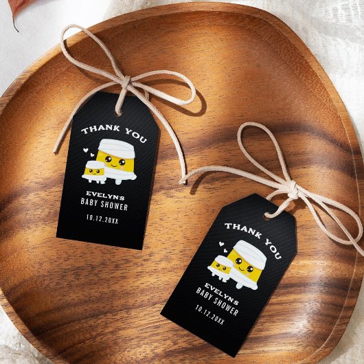 Étiquettes-cadeau Baby shower d'Halloween maman