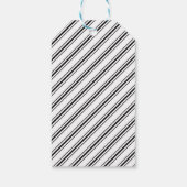 Étiquettes-cadeau Baby shower d'Halloween noir et blanc (Dos)