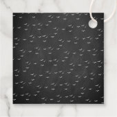 Étiquettes Cadeau Baby shower d'Halloween vintage (Dos)