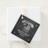 Étiquettes Cadeau Baby shower d'Halloween vintage (En situation)