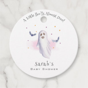 Étiquettes Cadeau Baby shower d'Halloween Whimsical Little Boo