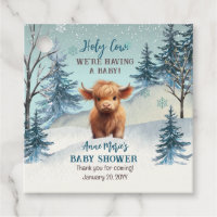 Baby shower d'hiver de la Vache Sainte-Vache sur l