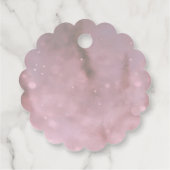 Étiquettes Cadeau Baby shower d'hiver rose fille (Dos)