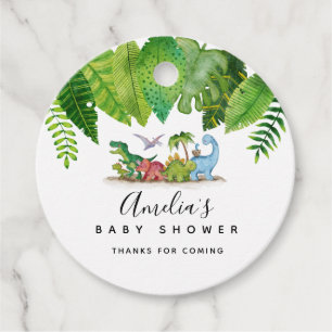 Étiquettes Cadeau Baby shower Dinosaur