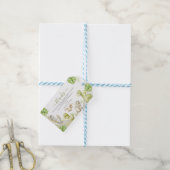 Étiquettes-cadeau Baby Shower Dinosaur Aquarelle Douce (With Twine)