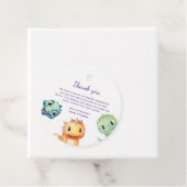 Étiquettes Cadeau Baby shower Dinosaure Moderne (En situation)