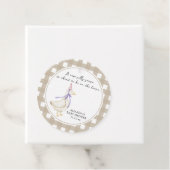 Étiquettes Cadeau Baby shower d'oie (En situation)