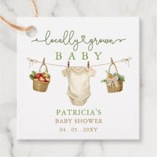 Étiquettes Cadeau Baby shower du marché des producteurs de bébés cul