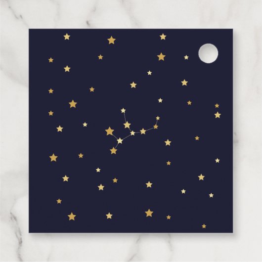 Étiquettes Cadeau Baby shower du Merci du zodiaque de la virgo (Dos)