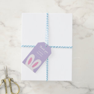 Étiquettes-cadeau Baby shower duvet minimaliste