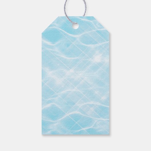 Étiquettes-cadeau Baby shower en caoutchouc Ducky Splish Splash Merc (Dos)