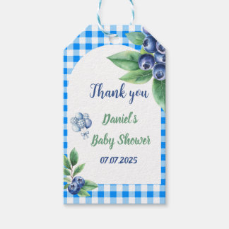 Étiquettes-cadeau Baby shower En vichy classique de la bière douce i