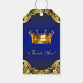 Étiquettes-cadeau Baby shower Ethnique Prince (Dos)