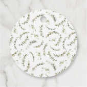 Étiquettes Cadeau Baby shower Eucalyptus Eucalyptus Neutre Genre (Dos)