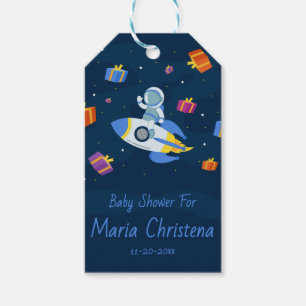 Étiquettes-cadeau Baby Shower Explorateur de l'Espace
