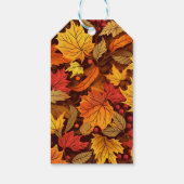 Étiquettes-cadeau Baby shower Feuille d'érable (Dos)