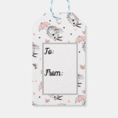 Étiquettes-cadeau Baby shower fille (Dos)