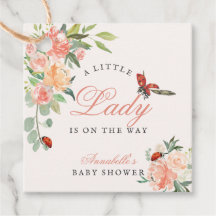 Baby shower fille Rose de la petite dame Ladybug