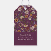 Étiquettes-cadeau Baby shower fleur sauvage (Dos)