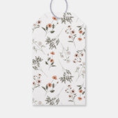 Étiquettes-cadeau Baby shower Fleur sauvage (Dos)