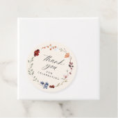 Étiquettes Cadeau Baby shower Fleur sauvage Boho (En situation)