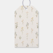 Étiquettes-cadeau Baby shower Fleur sauvage Boho (Dos)