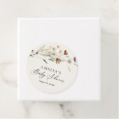 Étiquettes Cadeau Baby shower Fleur sauvage Boho Fall (En situation)