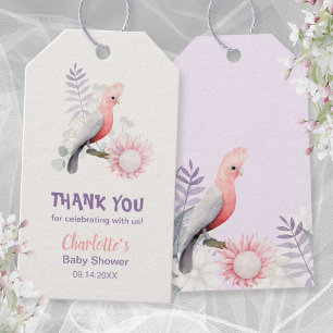 Étiquettes-cadeau Baby Shower Fleuriste Jardin de Lavande Fantaisist