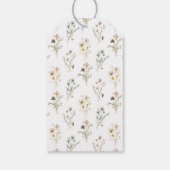 Étiquettes-cadeau Baby shower floral (Dos)