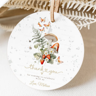 Étiquettes Cadeau Baby shower forestier de Little Mushroom Baby show