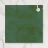 Étiquettes Cadeau Baby shower forestier de pins d'aquarelle (Dos)