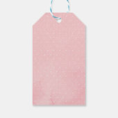 Étiquettes-cadeau Baby shower forestier Floral Blush (Dos)