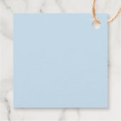 Étiquettes Cadeau Baby shower Garçon avec arc (Dos)