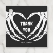 Étiquettes Cadeau Baby shower gothique d'Halloween (Devant)