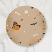 Étiquettes Cadeau Baby shower Halloween Cute Ghost (Dos)