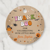 Étiquettes Cadeau Baby shower Halloween Cute Ghost (Devant)