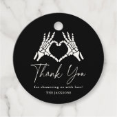 Étiquettes Cadeau Baby shower Halloween Skeleton Hands (Devant)