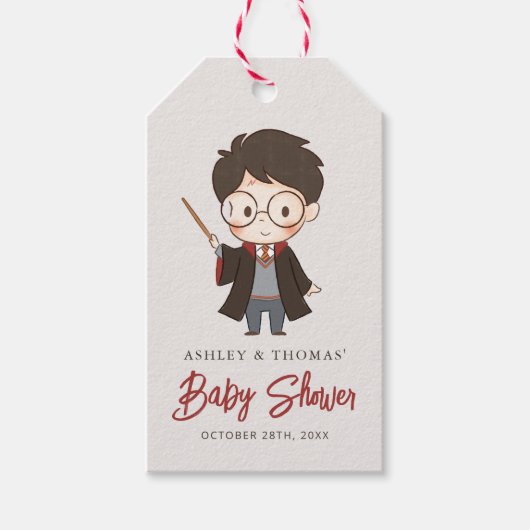 Étiquettes-cadeau Baby shower Harry Potter simple (Devant)