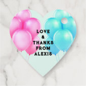 Étiquettes Cadeau Baby shower jumeaux (Dos)