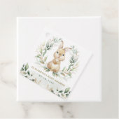 Étiquettes Cadeau Baby shower lapin Lapin Pastel Vert Doux (En situation)