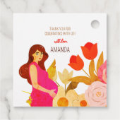 Étiquettes Cadeau Baby Shower Maman Future (Dos)