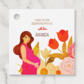 Étiquettes Cadeau Baby Shower Maman Future (Devant)