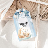 Étiquettes-cadeau Baby shower Merci Blue Boy